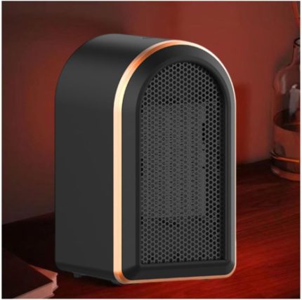 Chauffage d'appoint électrique pour garage, Chauffage rapide 1200W Chauffage d'intérieur -2 vitesses for Home and Office,black