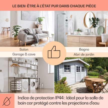 Klarstein Radiateur Infrarouge Mural Intelligent, Chauffage Infrarouge 350W, Panneau Chauffant Infrarouge, APP Mobile, Radiateur Electrique Extra Plat, Salle de Bain, Sans CO2, Faible Conso d'Energie